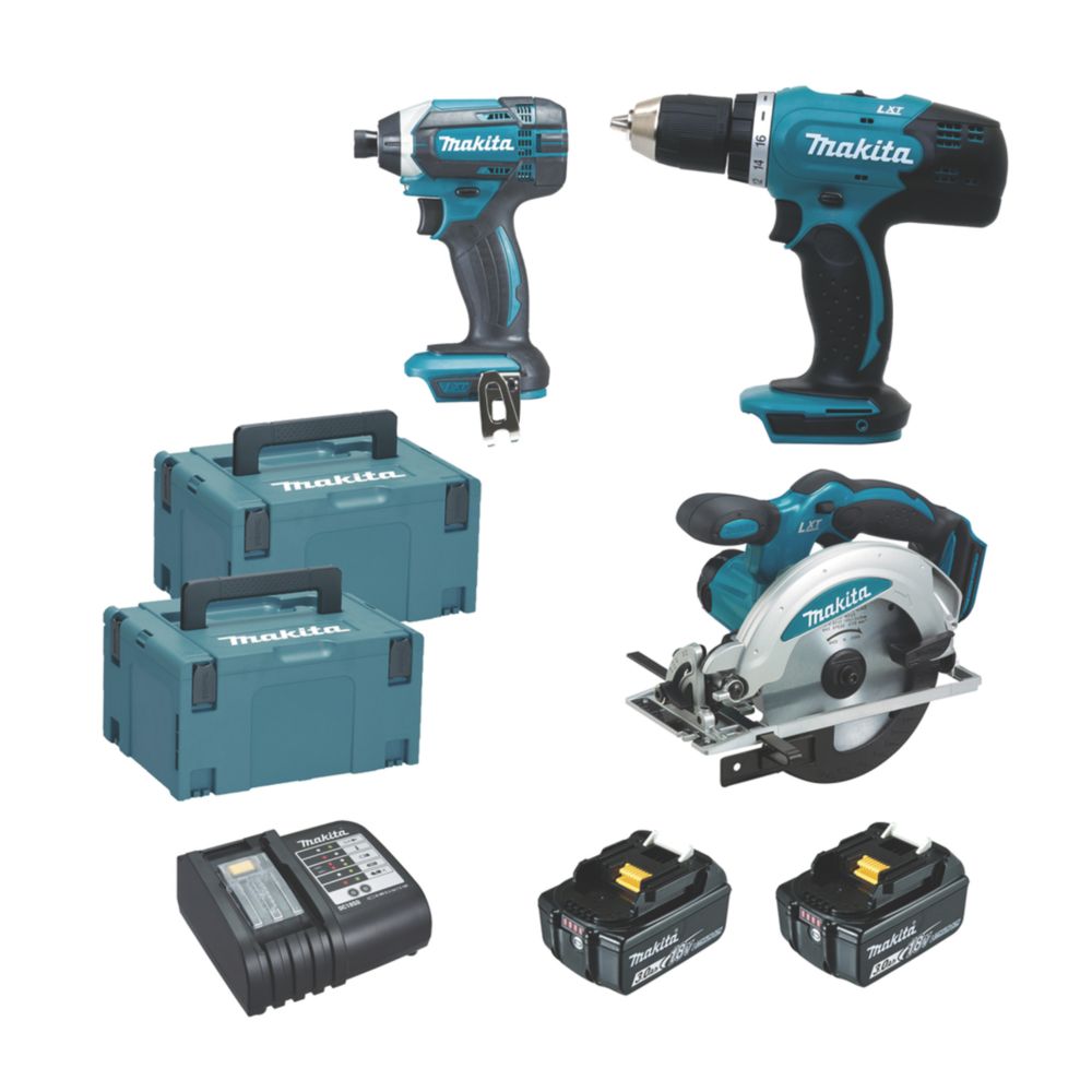 Pack 3 outils sans fil Makita 18V 2 x 3,0Ah Li-Ion LXT