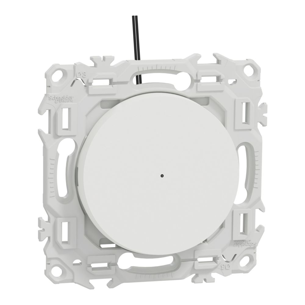 Va-et-vient ou poussoir lumineux 1 poste Schneider Electric Odace blanc