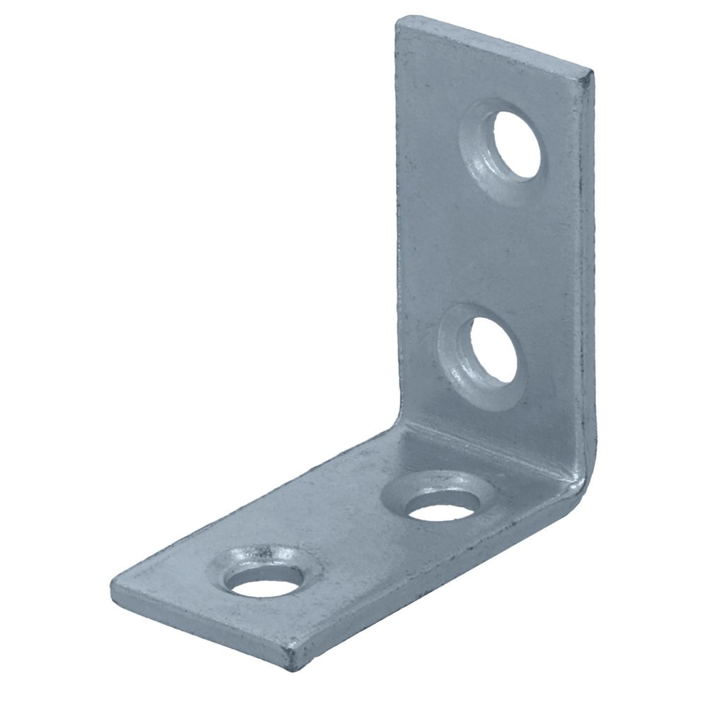 Équerre de fixation galvanisée Suki 14 x 30mm, lot de 50