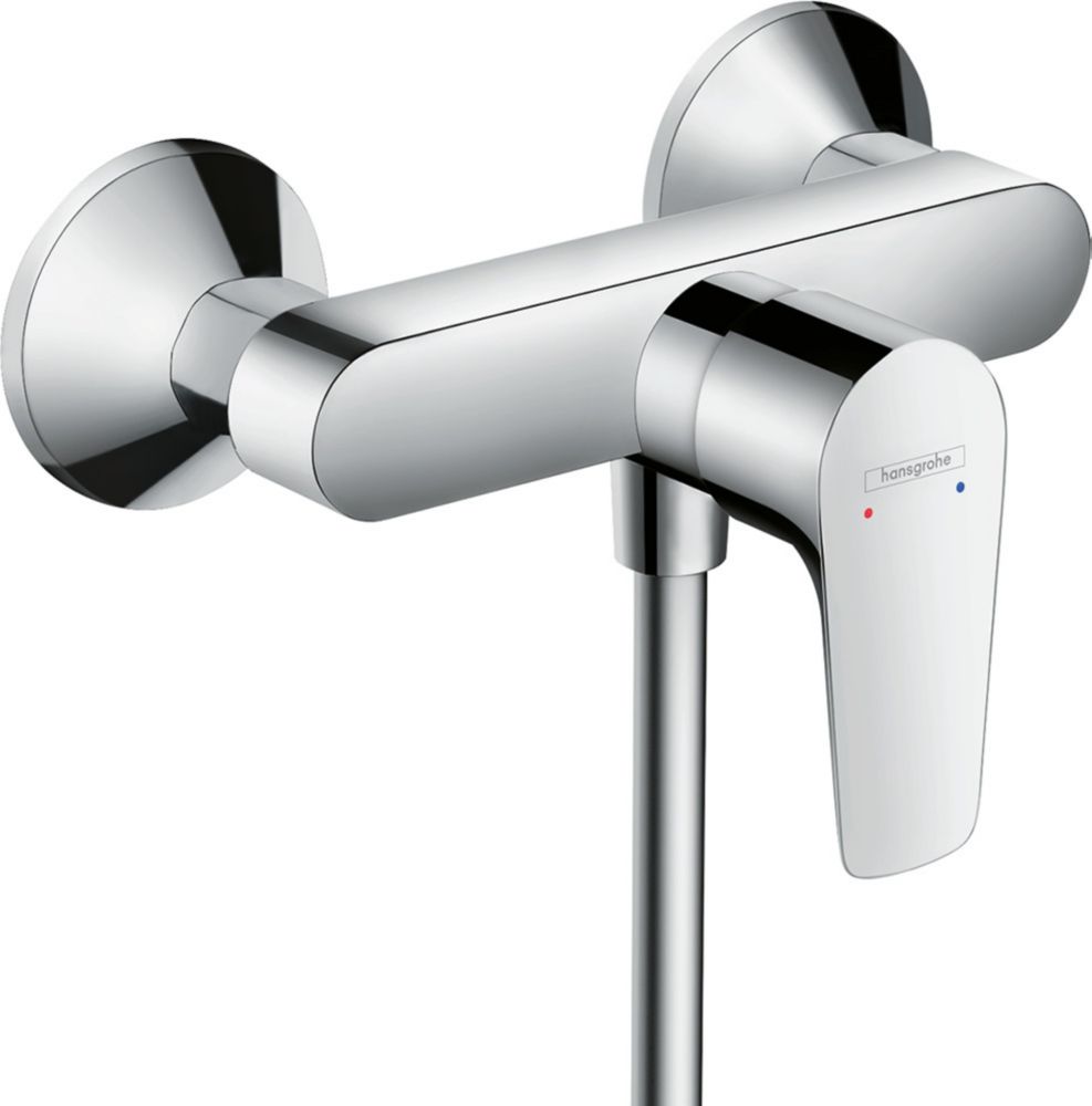 Vanne de douche à mitigeur manuel fixe Hansgrohe Talis E exposé chromé