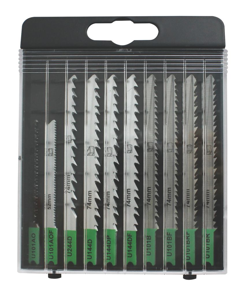 Lot de 10 lames pour scie sauteuse bois