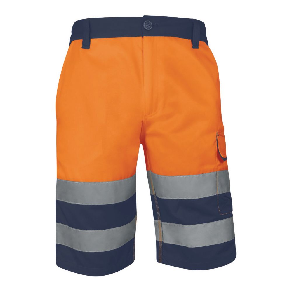 Bermuda haute visibilité Delta Plus orange taille 34/36
