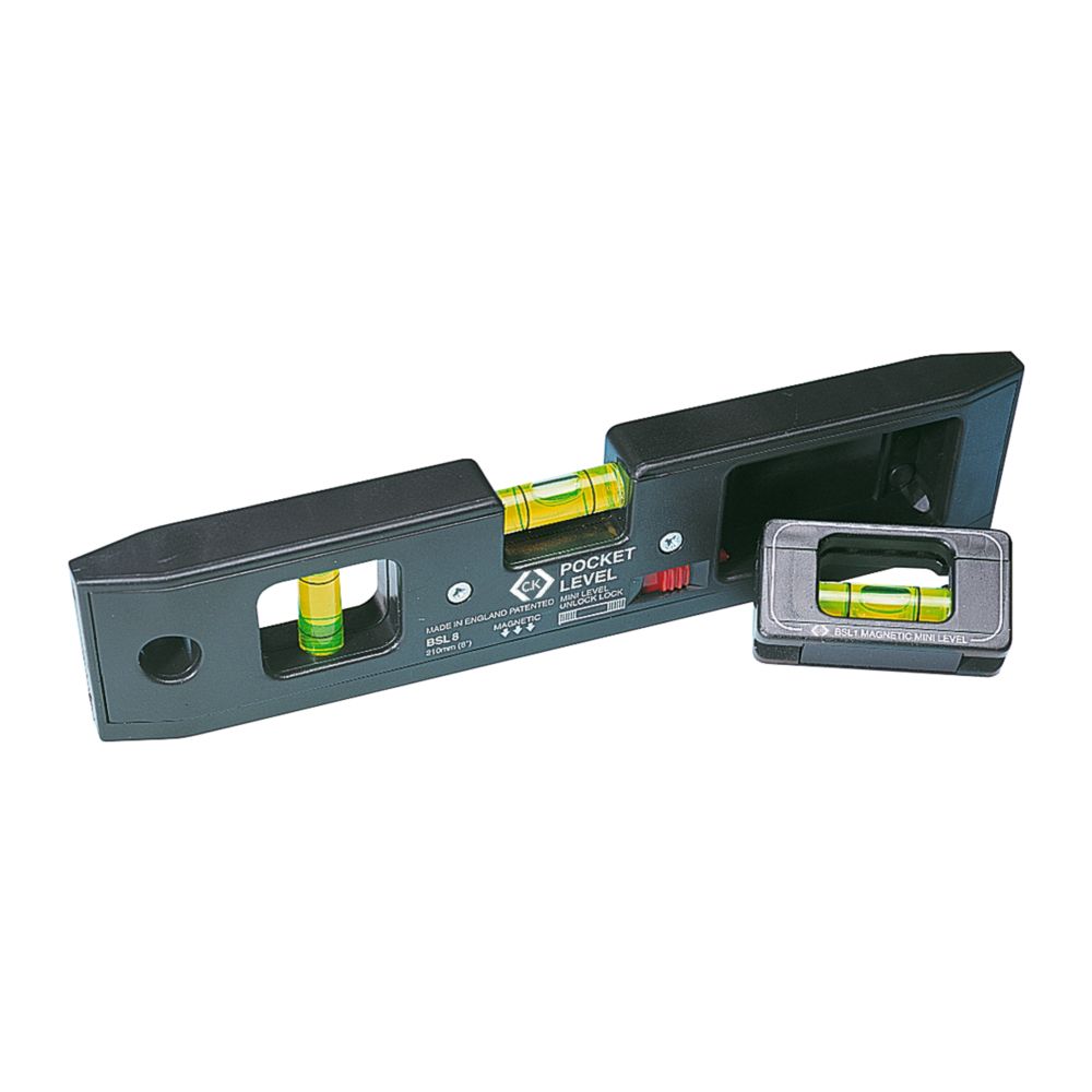 Niveau à bulle de poche C.K 210 mm