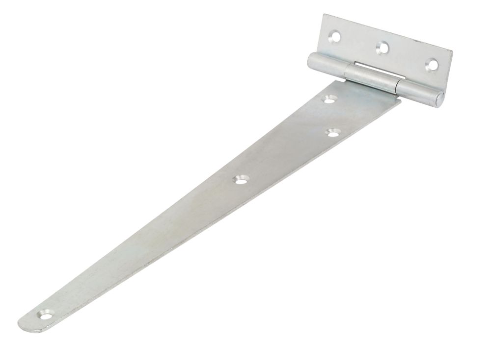 Lot de 2 charnières en T à usage moyen zinguées 255mm