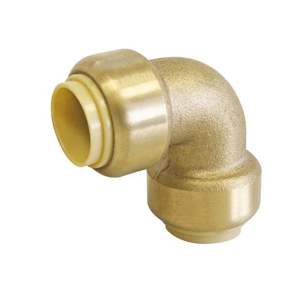Raccord coudé à 90° égal à emboîter en laiton Somatherm 12mm 