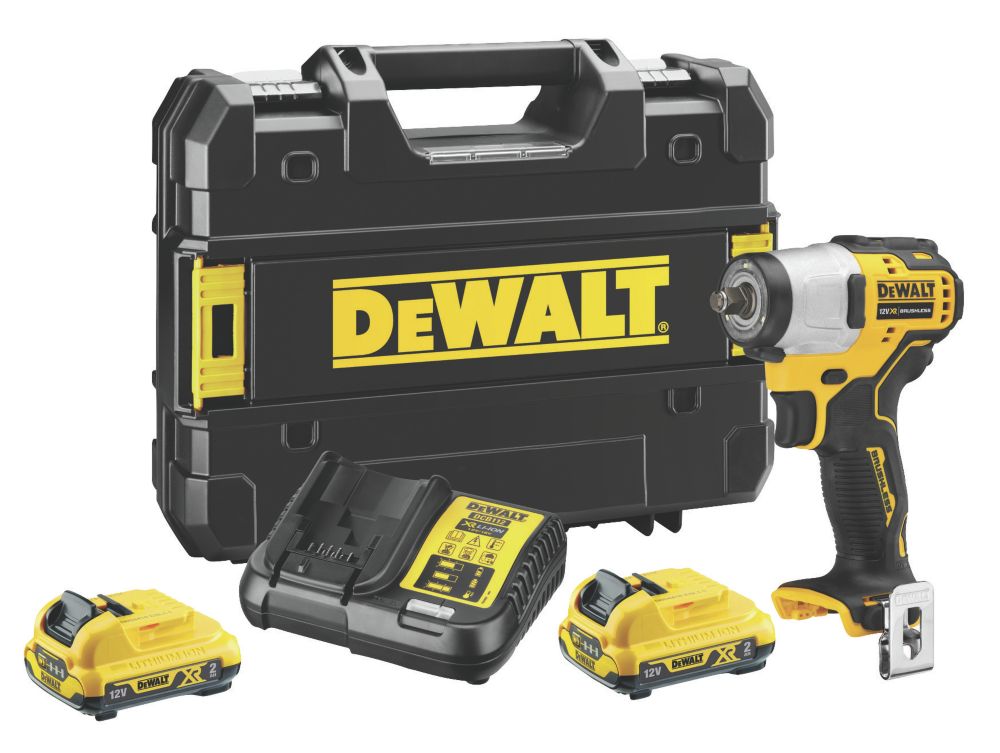 Clé à choc sans fil brushless DeWalt DCF902D2-QW Li-Ion XR 12V 2 x 2Ah