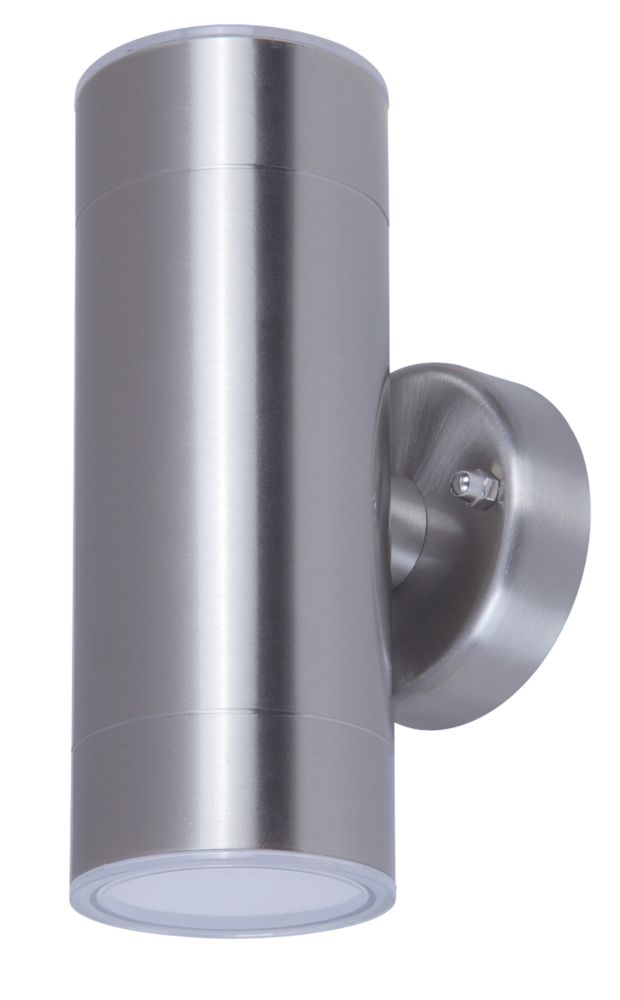 Applique murale extérieur haut et bas argent LED LAP 3000K IP44 760lm