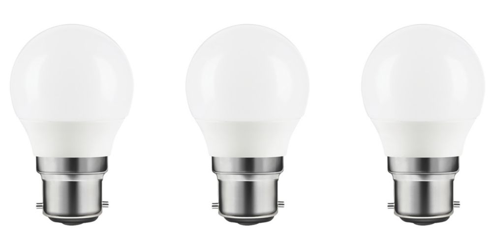 Lot de 3 ampoules LED mini globe LAP B22 250lm 2,2W