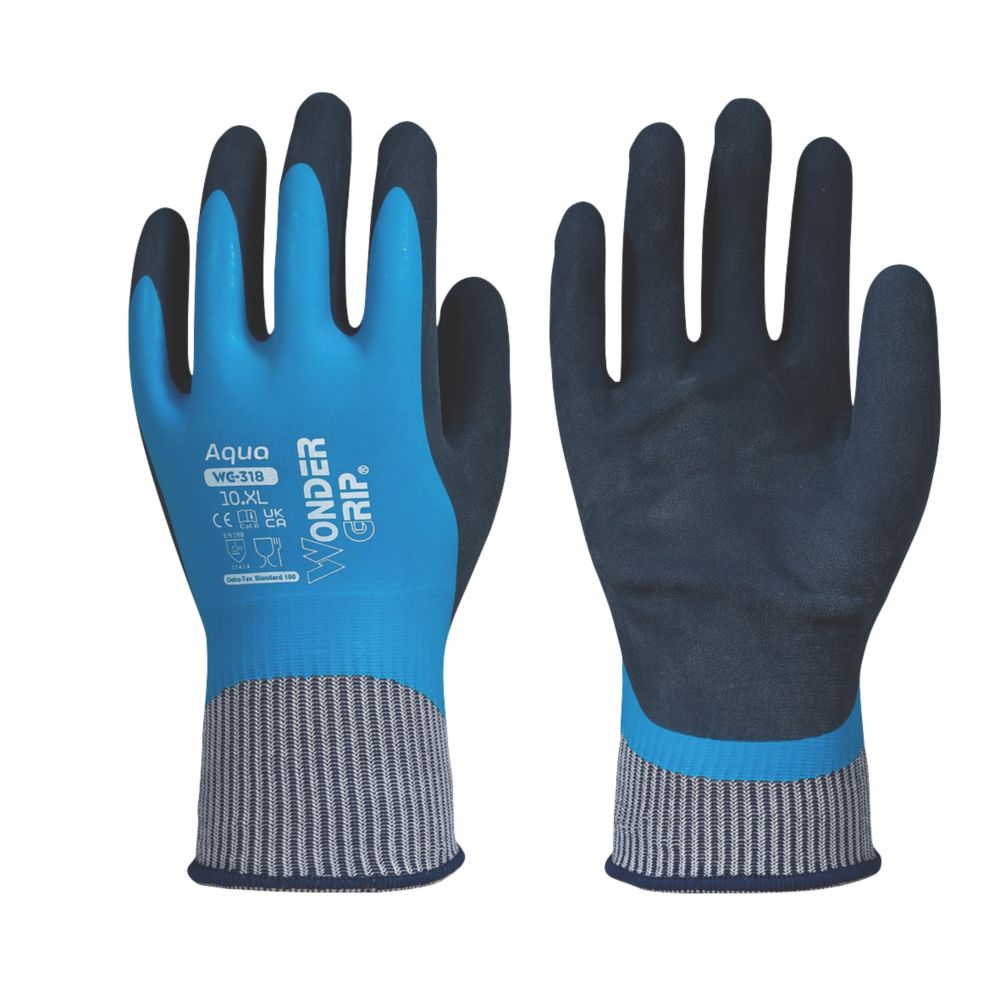 Gants de manutention Wonder Grip WG-318 Aqua bleus taille XL