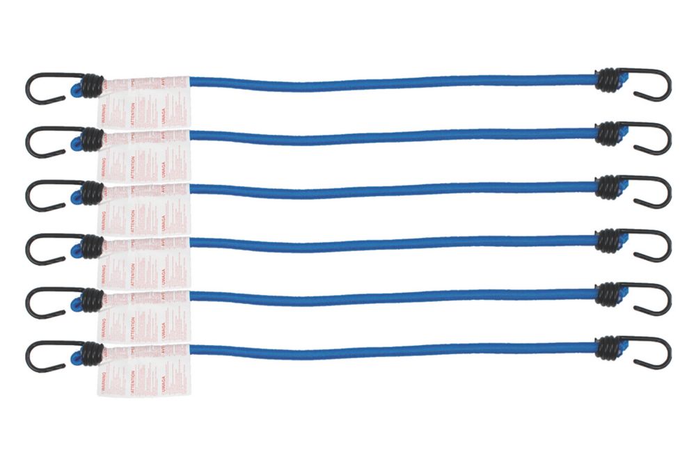 Tendeurs élastiques Smith & Locke 600mm x 10mm Pack de 6