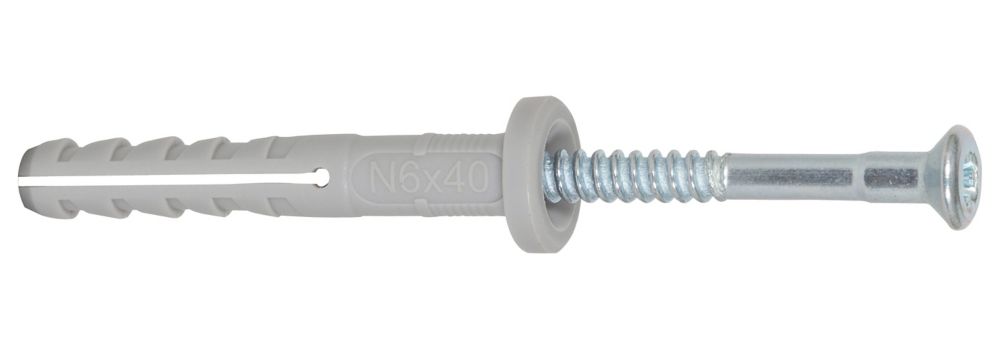 10 chevilles à frapper en nylon Fischer N 8x80 F 8 x 80mm