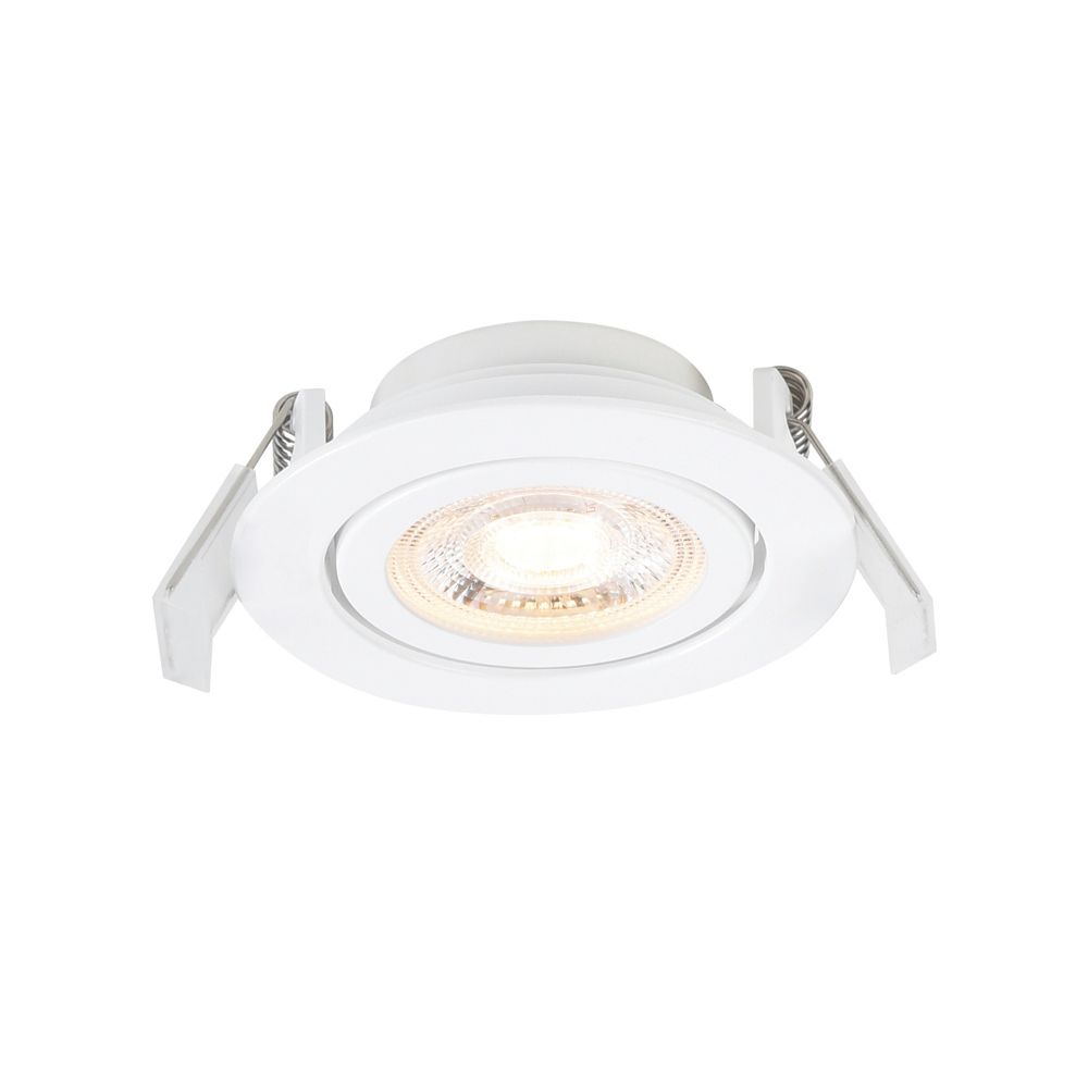 Pack de 3 spots à encastrer LED CCT réglables blancs Nordlux Monolo 4,8W 3000K IP20 450lm 8,2cm