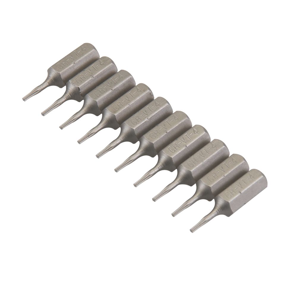 Jeu de 10 embouts TX40 hex L. 25 mm Silverline