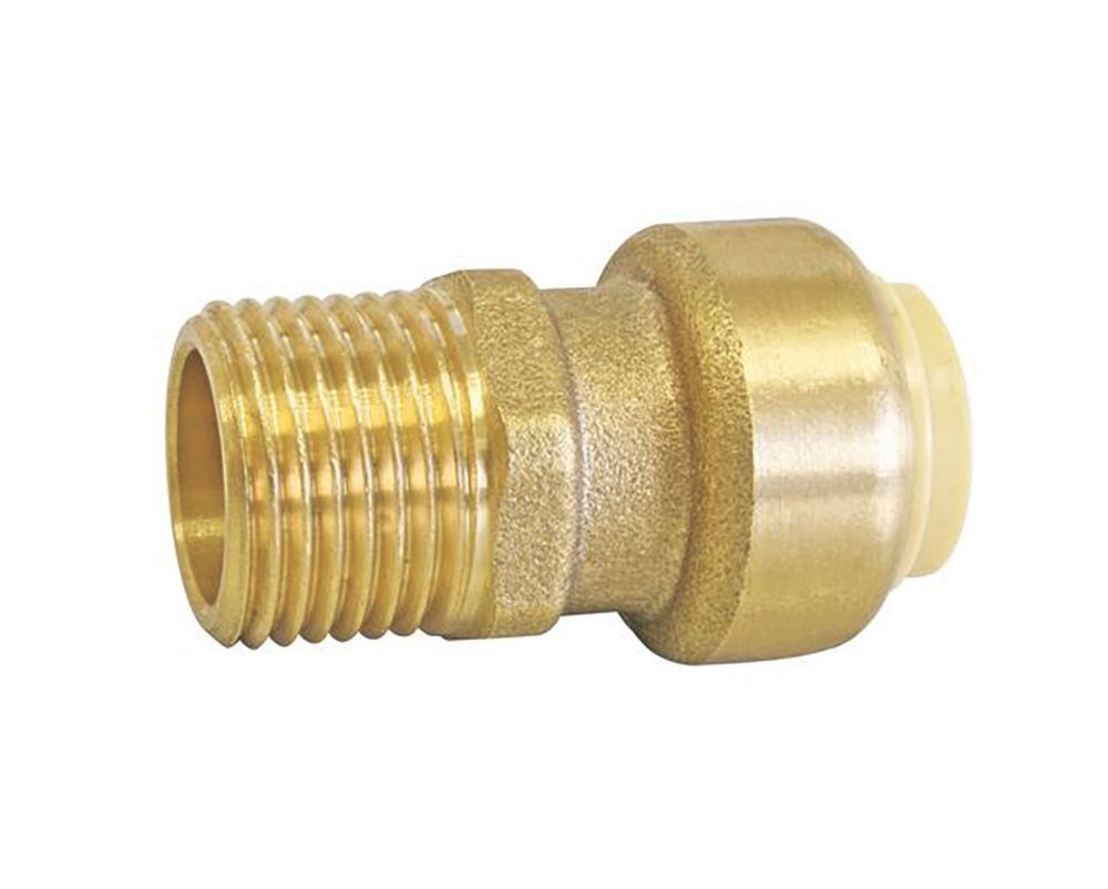 Raccord adaptatif à emboîter en laiton Somatherm 14mm x 15/21 - 1/2" 