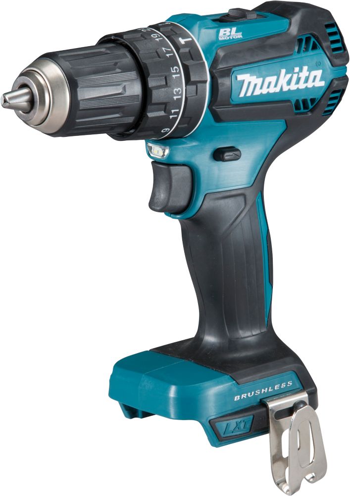 Perceuse visseuse à percussion sans fil et brushless Makita DHP485ZJ 18V Li-Ion LXT - Sans batterie