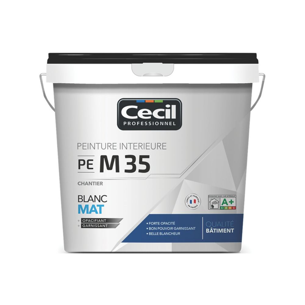 Peinture acrylique blanche Mat Tollens 3L, Peinture et décoration