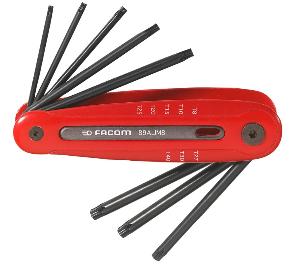 Canif clé male à tête sphérique Resistorx Facom - 8 pièces
