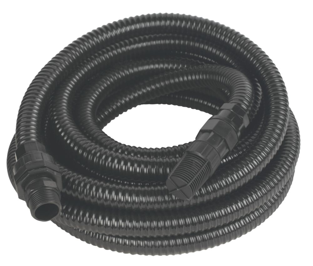 Tuyau de pompe à eau renforcé avec filtre 22 mm noir 7m