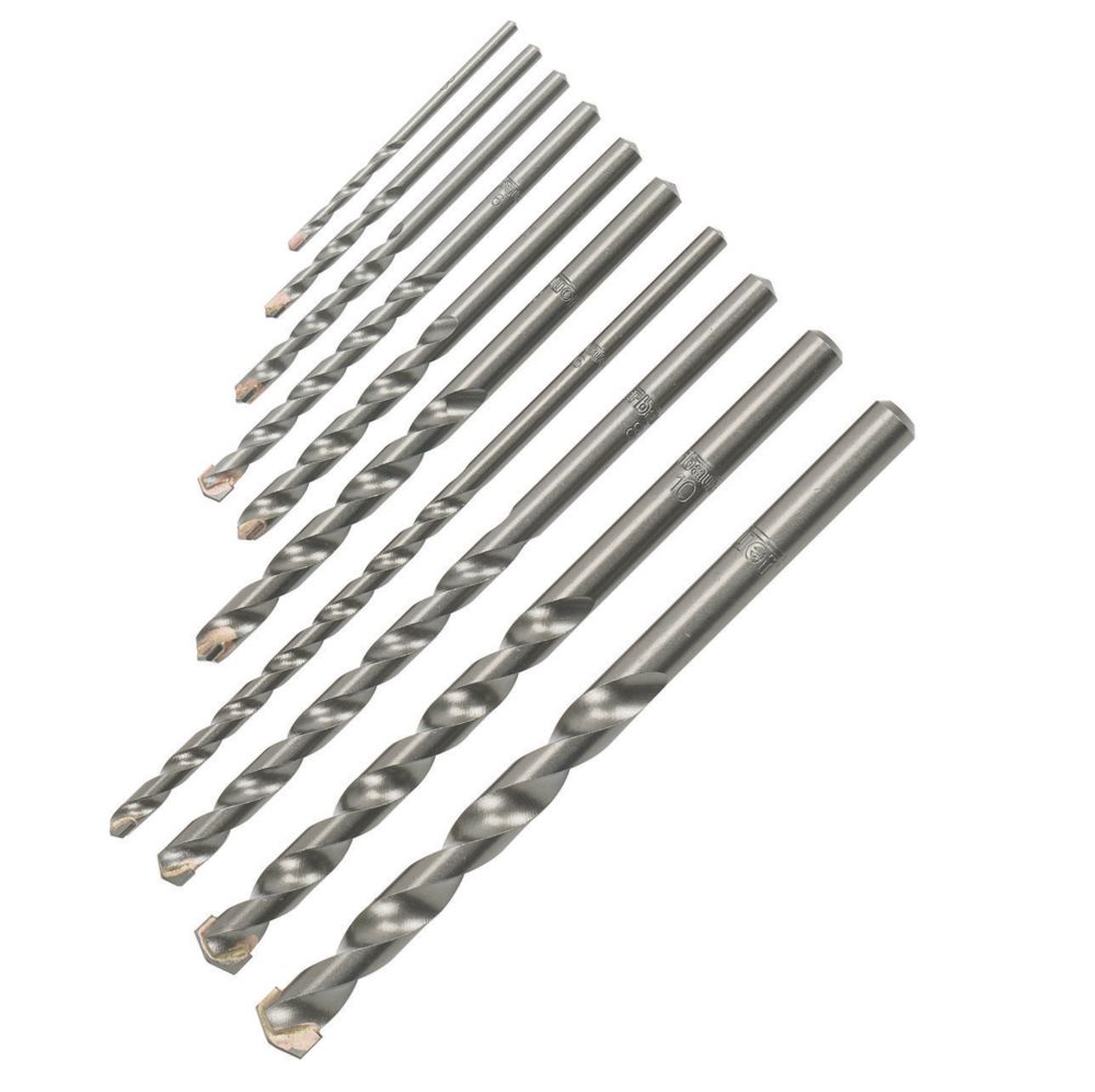 Coffret de 10 forets béton queue droite Erbauer