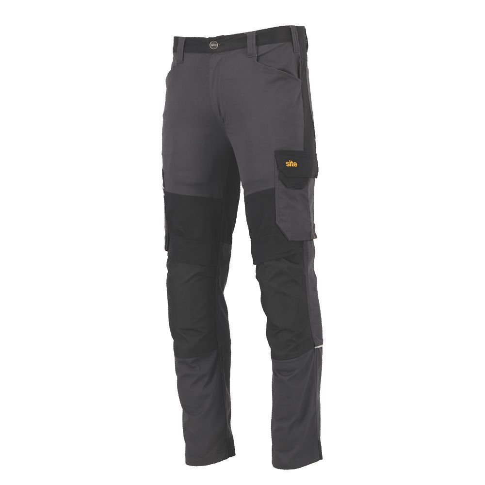 Pantalon de travail Site Evenson gris/noir taille 50, longueur de jambe 81cm