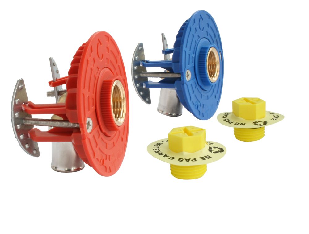 Fixoplac Bain/douche double à sertir PER 16mm x F 1/2" Fixoconnect