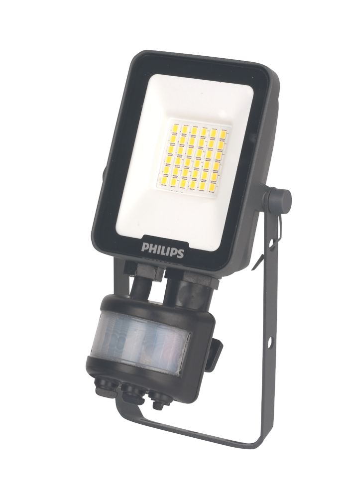 Projecteur LED d'extérieur Philips Ledinaire avec détecteur gris 10W 1200lm