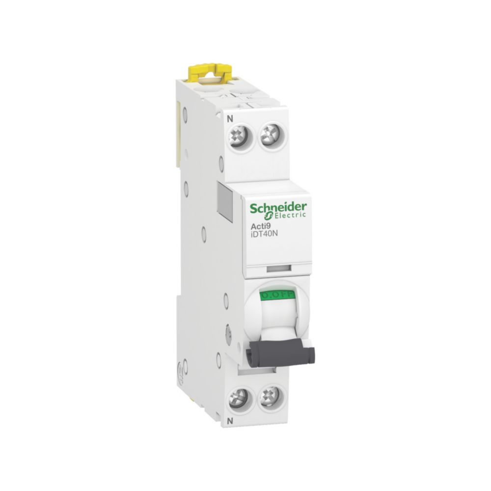 Interrupteur différentiel 40A type AC 30mA 1P+N embrochable Acti9 IDTN Schneider