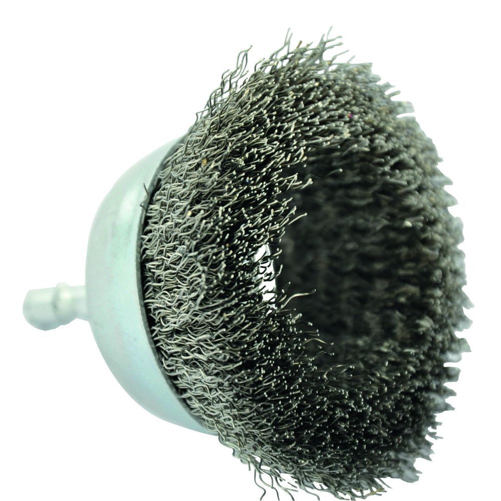 Brosse de décapage pour perceuse à queue hexagonale Tivoly 75mm