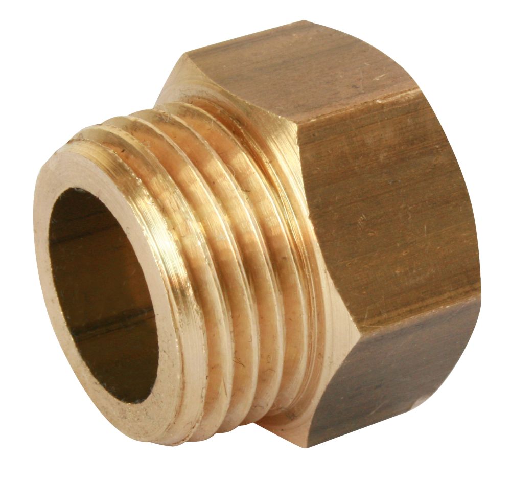 Mamelon mâle femelle égal laiton à visser 1/2" - 15/21 Pronorm, lot de 2