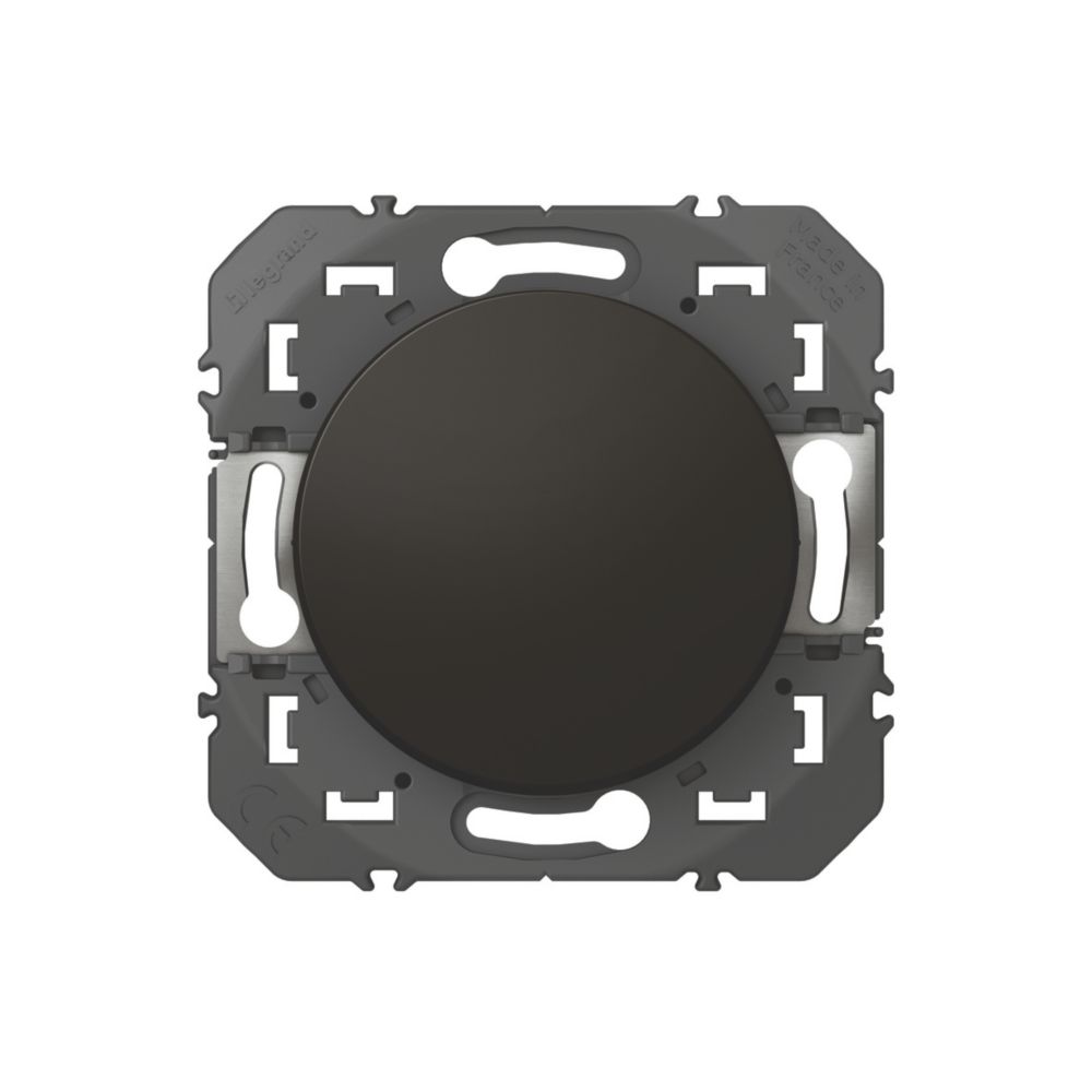 Interrupteur d'éclairage modulaire noir 6A 1 voie Legrand Dooxie 1 pièce