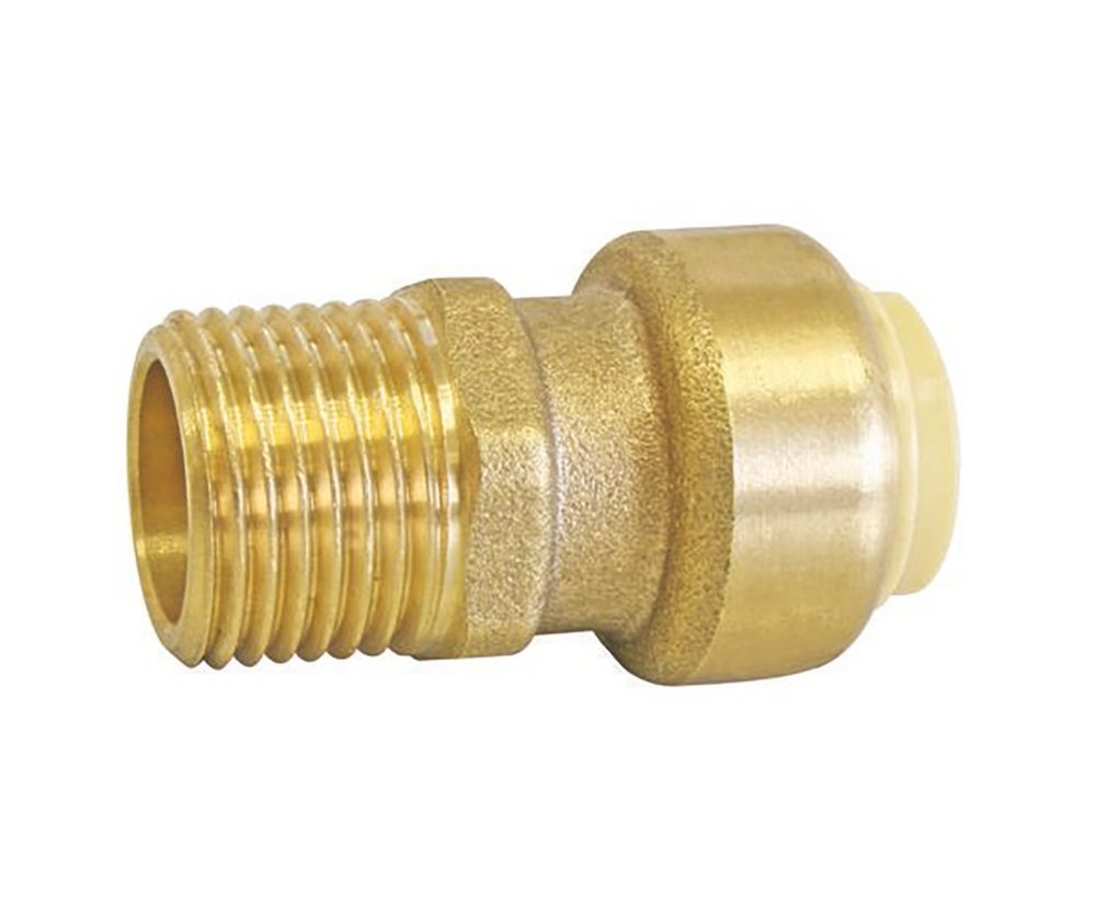 Raccord adaptatif à emboîter en laiton Somatherm 12mm x 12/17 - 3/8" 