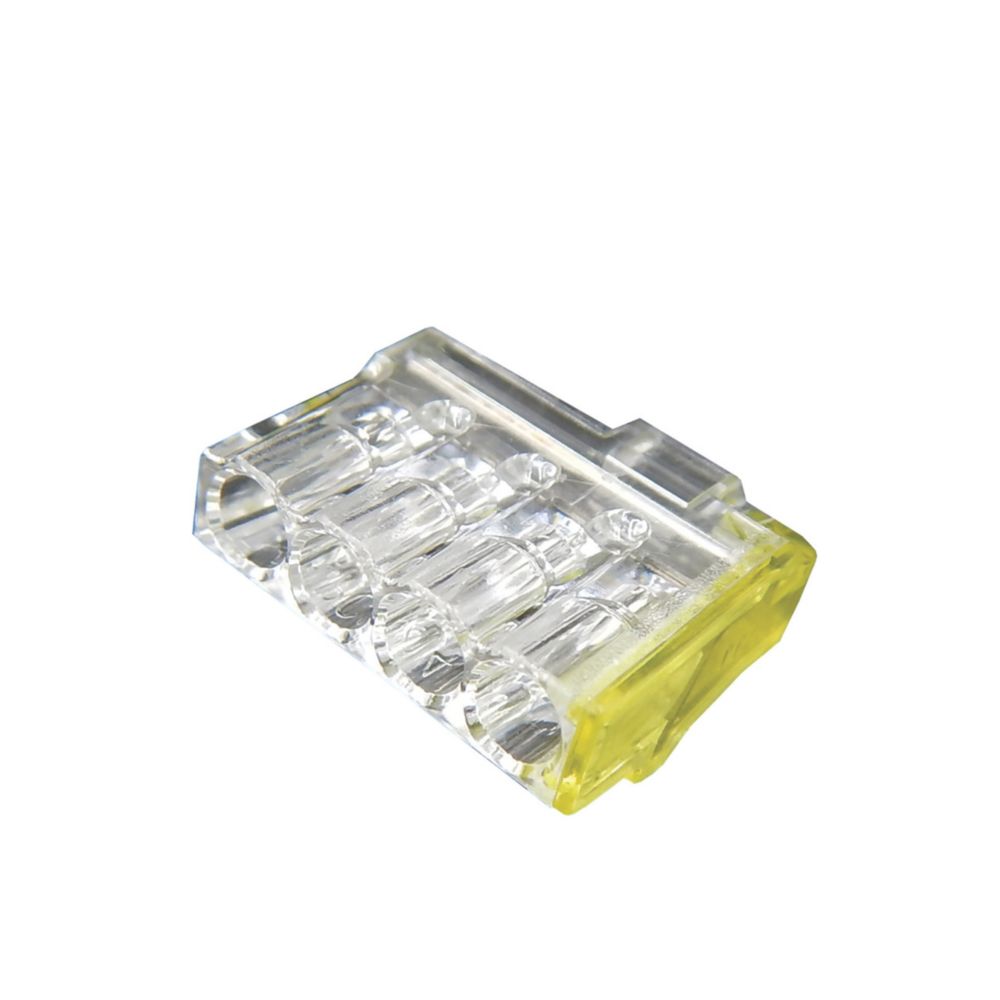 Mini connecteurs à poussoir 4 entrées 24A Capri, lot de 100