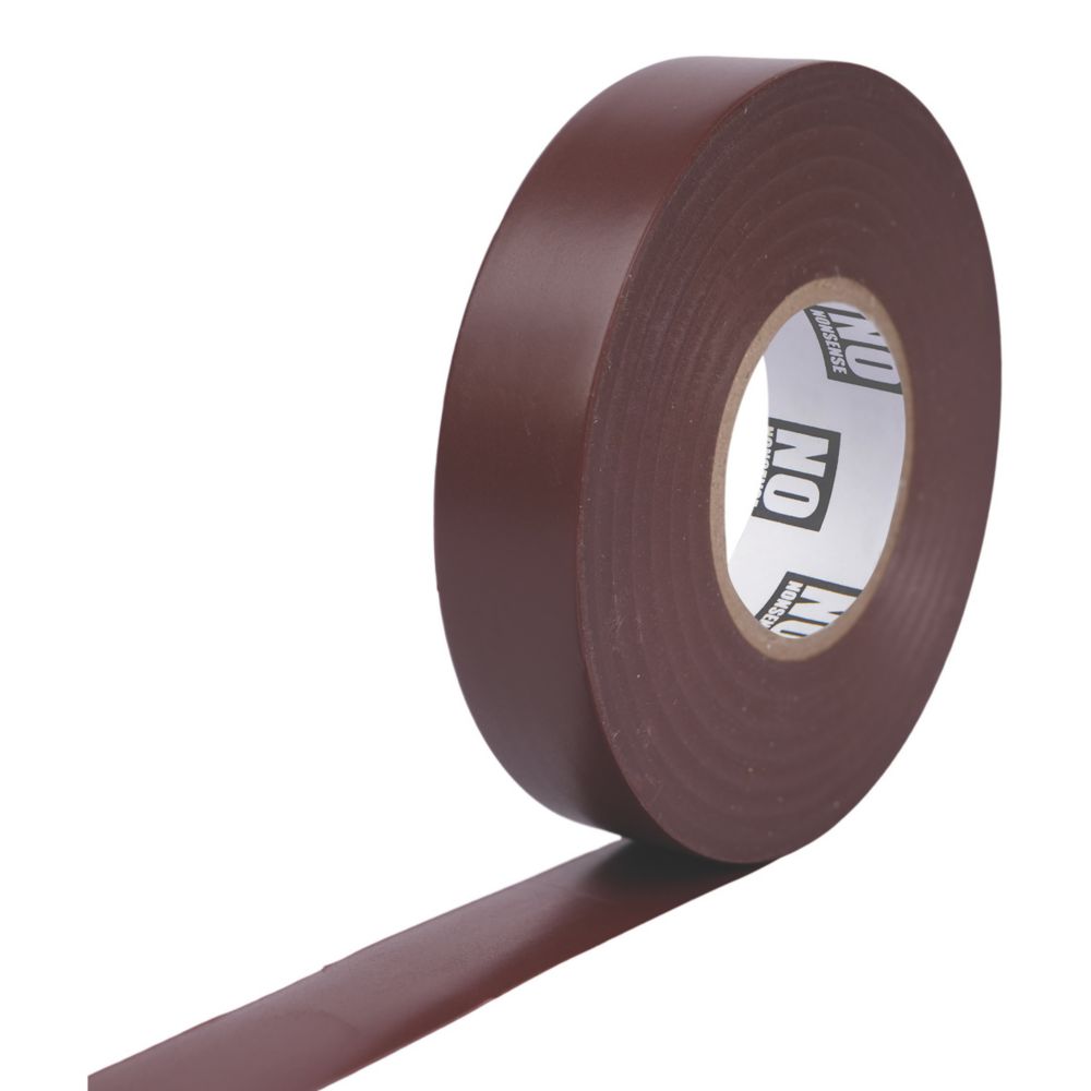 Ruban d'isolation électrique No Nonsense marron 33m x 19mm 