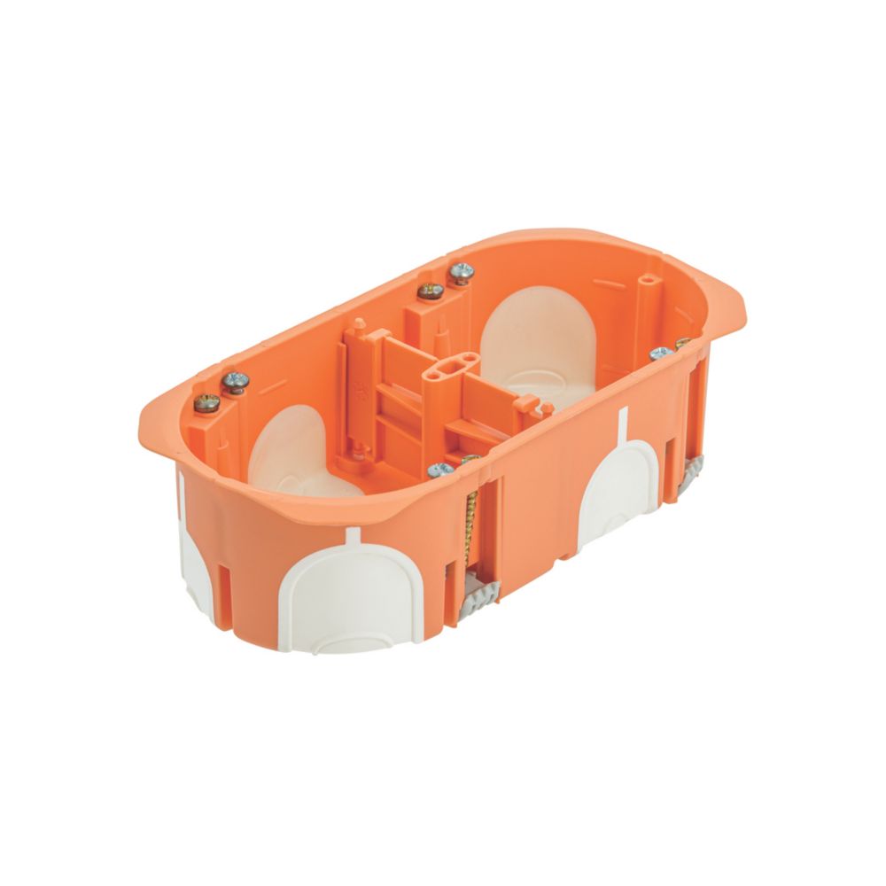 Boîte d'encastrement multimatériaux 2 postes étanche diamètre 67 profondeur 40 Capri