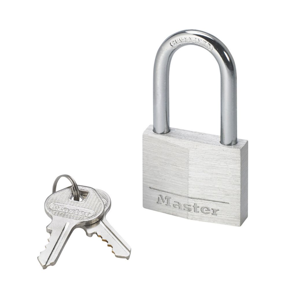 Cadenas massif large à anse longue en aluminium résistant aux intempéries Master Lock 40mm 