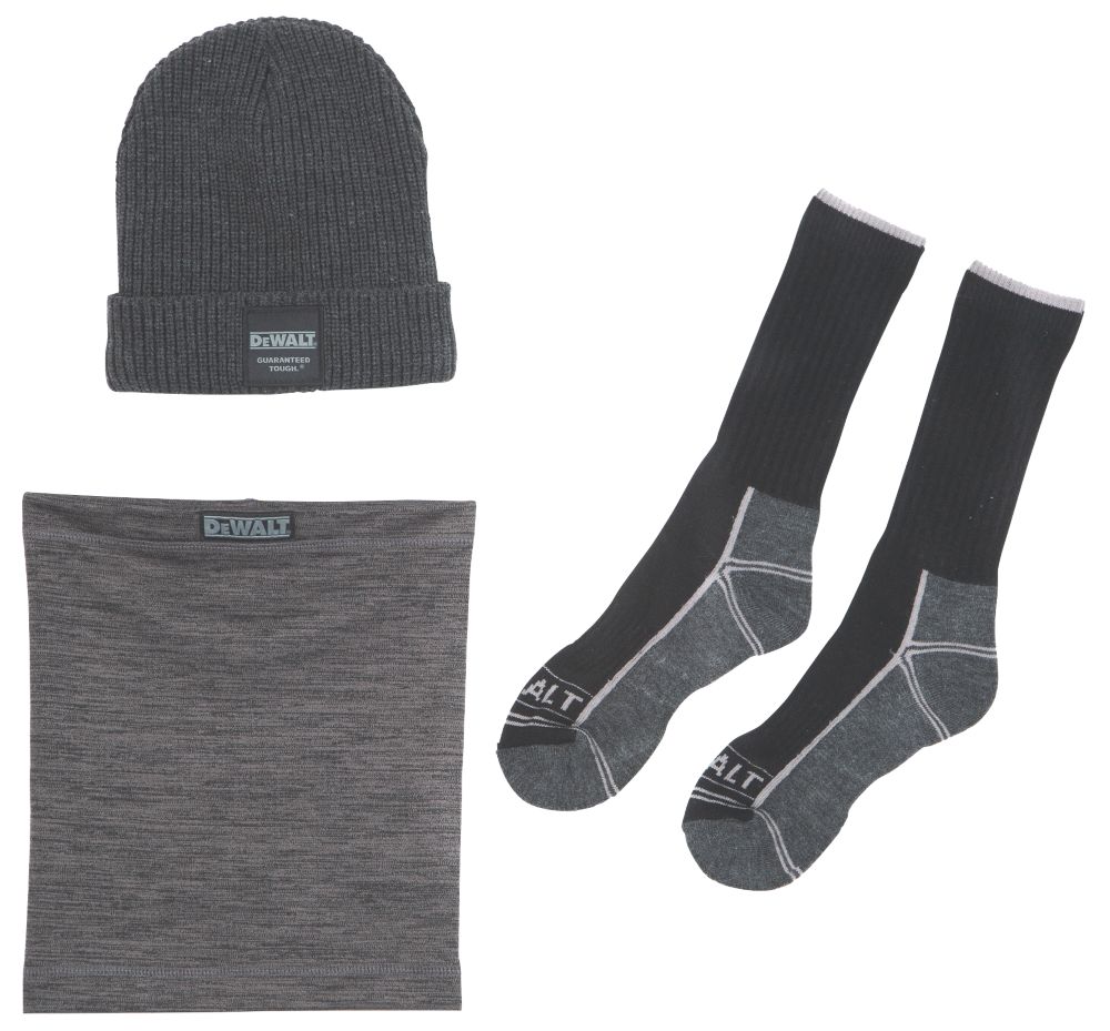 Kit d'accessoires d'hiver DeWalt noirs/gris 3 pièces
