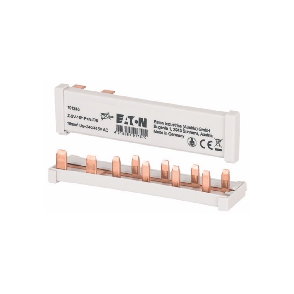 Peigne horizontale 6 modules Eaton 105mm 