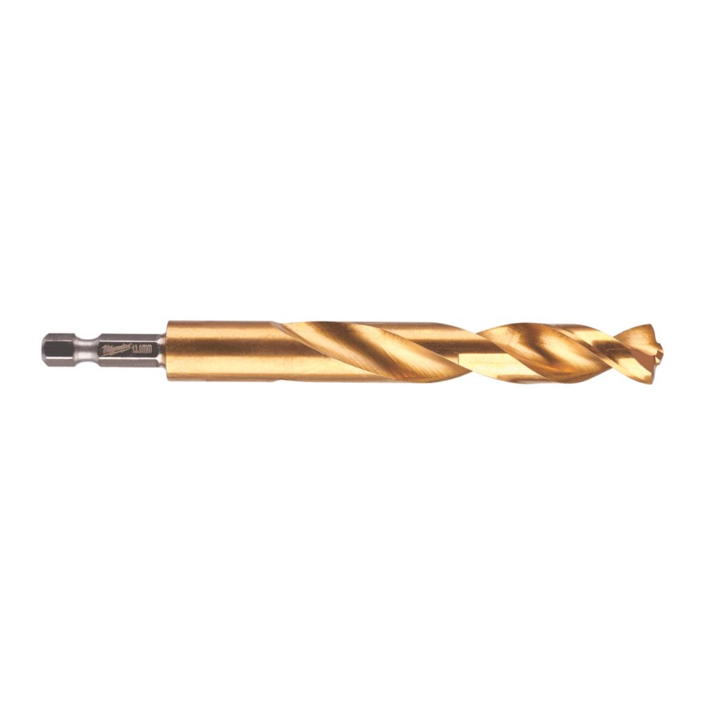 Foret HSS à métaux à queue hexagonale Milwaukee SHOCKWAVE 13mm x 130mm