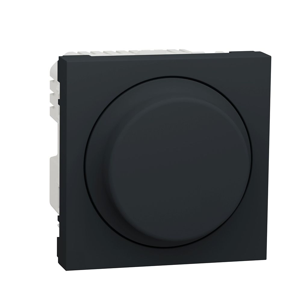 Variateur de lumière 1 poste 2 modules Unica Anthracite Schneider