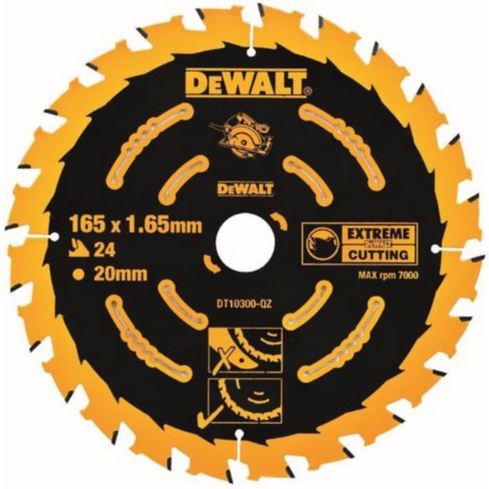 Lame scie circulaire TCT 165 x20 36 dents Extreme DeWalt