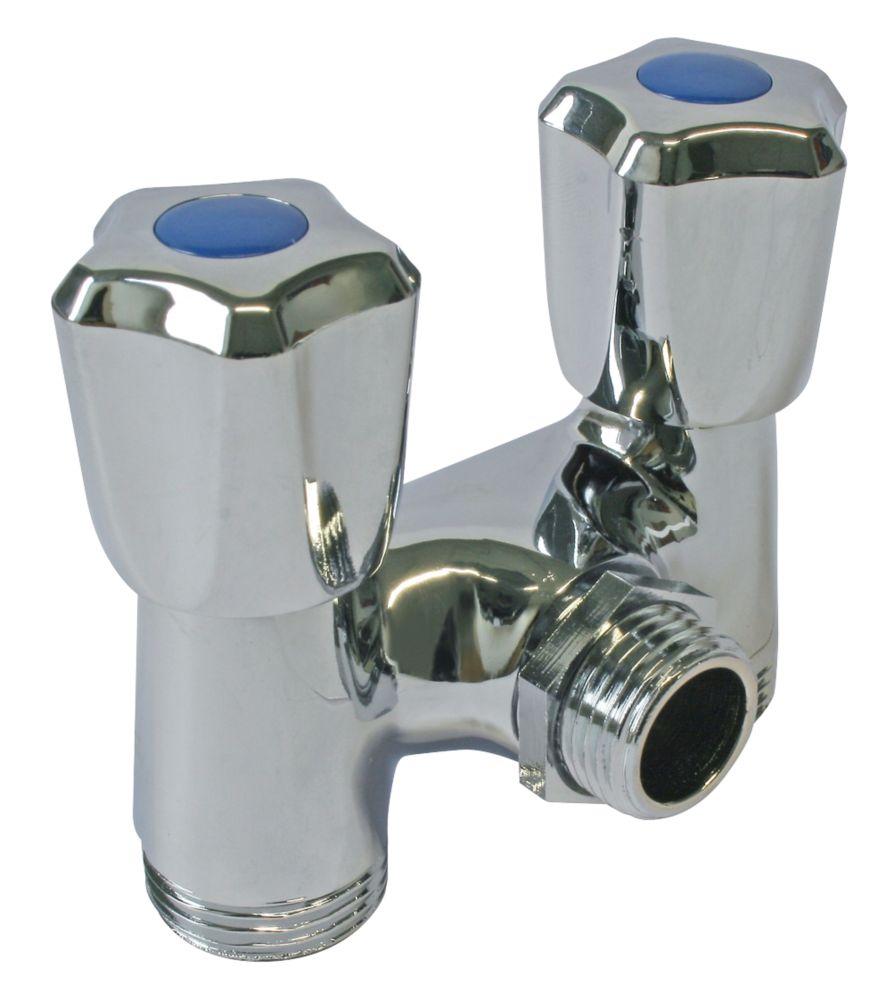 Soupape en T à compression pour machine à laver Pronorm 1/2" - 15/21mm x 20/27 - 3/4" x 20/27 - 3/4"