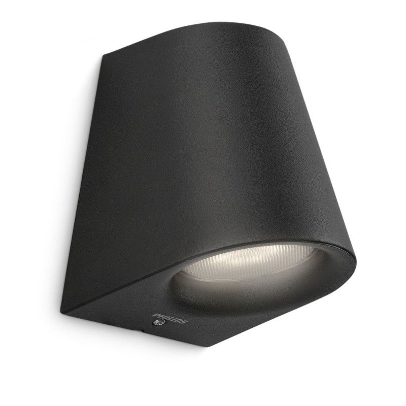 Applique murale extérieur noire LED Philips Virga IP44 270lm