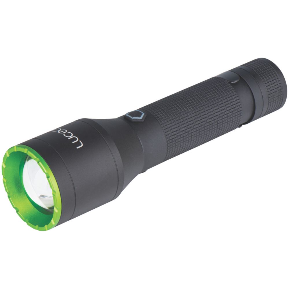 Lampe torche LED rechargeable Luceco noir/vert 1000lm