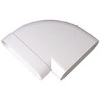 Coude 90° Aldes 204 x 60mm plat vers 125mm rond 250mm