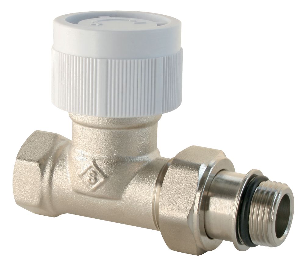 Robinet de radiateur thermostatique droit Somatherm 3/8" x 3/8"