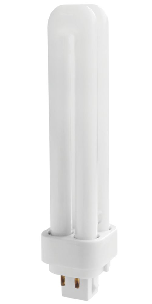 Tube fluorescent compact LAP PLC 3000K G24Q2 4 broches 1 206lm 18W