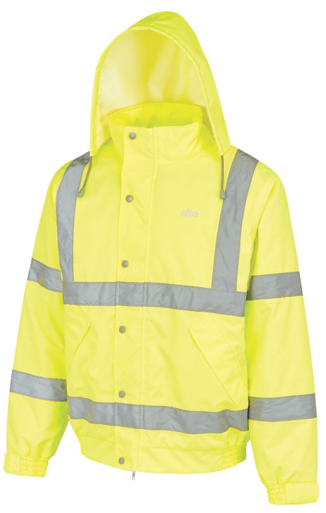 Traega TWC03 Haute Visibilité Manches Longues Gilet Sécurité EN471 - Jaune Haute Visibilité, XL