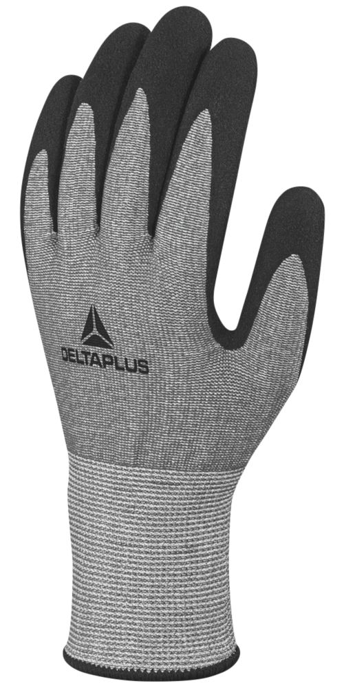 Gants de travail anti-coupure Delta Plus Venicut F01 Xtreme Cut gris / noirs taille L