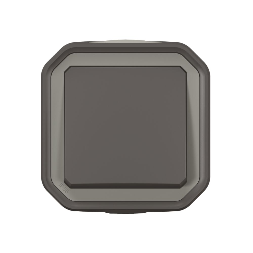 Va-et-vient 1 poste étanche complet anthracite Legrand Plexo