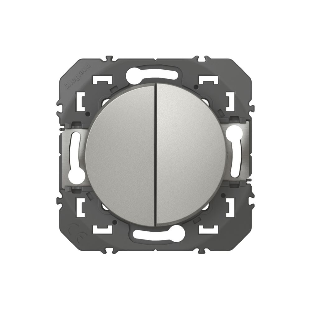 Double va-et-vient 2 postes Dooxie aluminium Legrand